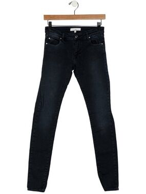 IRO Aleka Faded Soft Black or Grey Skinny Jeans — Slim Stretch Denim